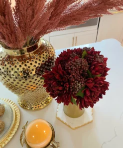 Inspire Me! Home Decor Burgundy Mum And Berry Bundle