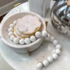Inspire Me! Home Decor White Beads