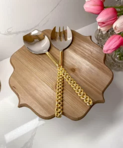 Inspire Me! Home Decor Gold Chain Salad Servers