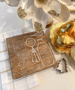 Inspire Me! Home Decor Wooden Measurement Trivet