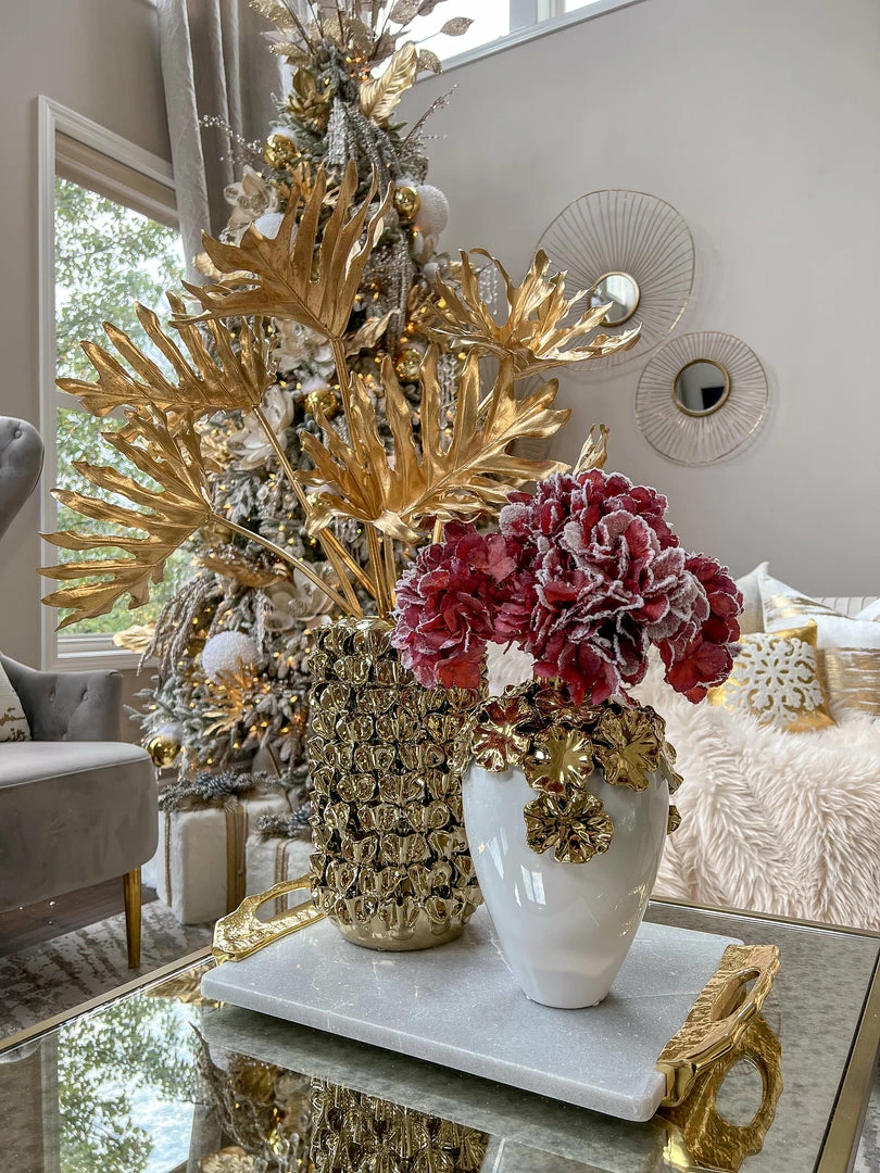 Inspire Me! Home Decor 27" Mauve Snow Sprinkle Hydrangea Stem 5 Inspire Me! Home Decor 27" Mauve Snow Sprinkle Hydrangea Stem