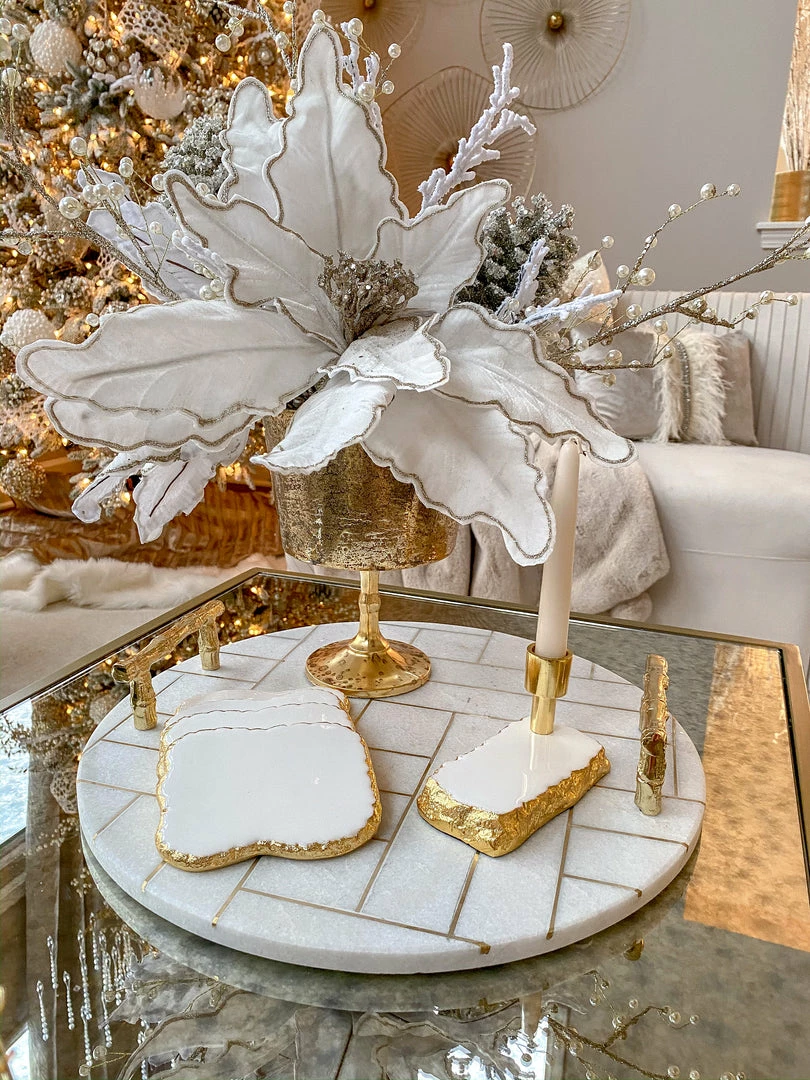 Inspire Me! Home Decor White Enameled Metal Candle Holder (2 Colors) 7 Inspire Me! Home Decor White Enameled Metal Candle Holder (2 Colors)