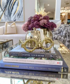 Inspire Me! Home Decor Gold Circular Decorative Glasses