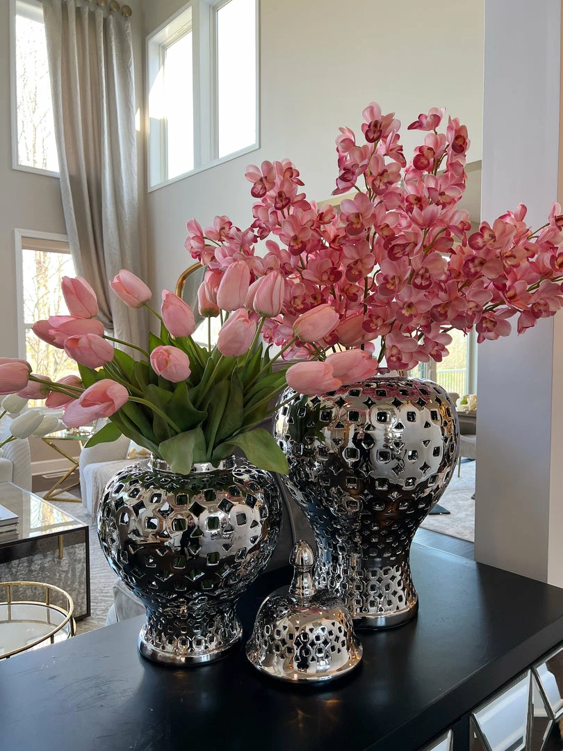 Inspire Me! Home Decor 27" Pink Real Touch Tulip Stem 5 Inspire Me! Home Decor 27" Pink Real Touch Tulip Stem