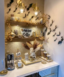 Inspire Me! Home Decor Ghost Ceramic Pitcher With Broom Spoon