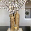 Inspire Me! Home Decor Gold Textured Ceramic Bottle Vases (2 Sizes) 1 Inspire Me! Home Decor Gold Textured Ceramic Bottle Vases (2 Sizes)