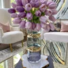 Inspire Me! Home Decor Gold And Colorful Glass Vase