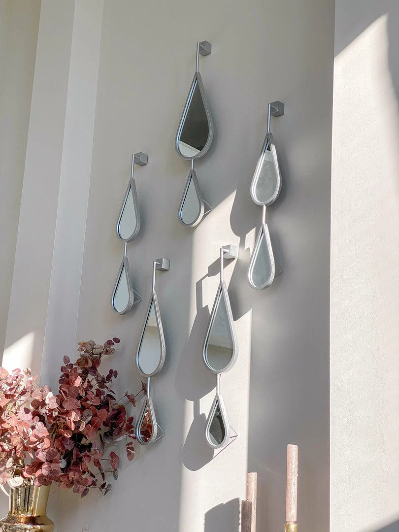 Inspire Me! Home Decor WALL ART & MIRRORS Teardrop Mirrors (Set Of 5) (2 Colors) 10 Inspire Me! Home Decor WALL ART & MIRRORS Teardrop Mirrors (Set Of 5) (2 Colors)