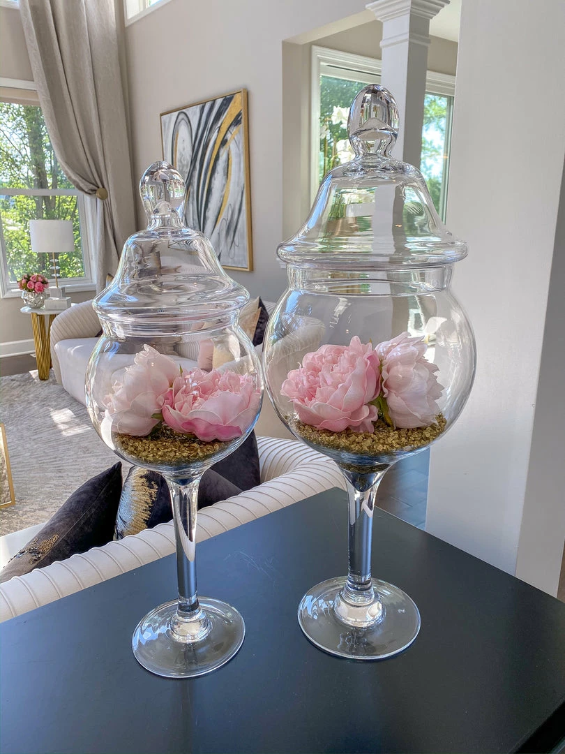 Inspire Me! Home Decor Glass Stem Jar Bundle Set BUNDLE DEALS 3 Inspire Me! Home Decor Glass Stem Jar Bundle Set BUNDLE DEALS