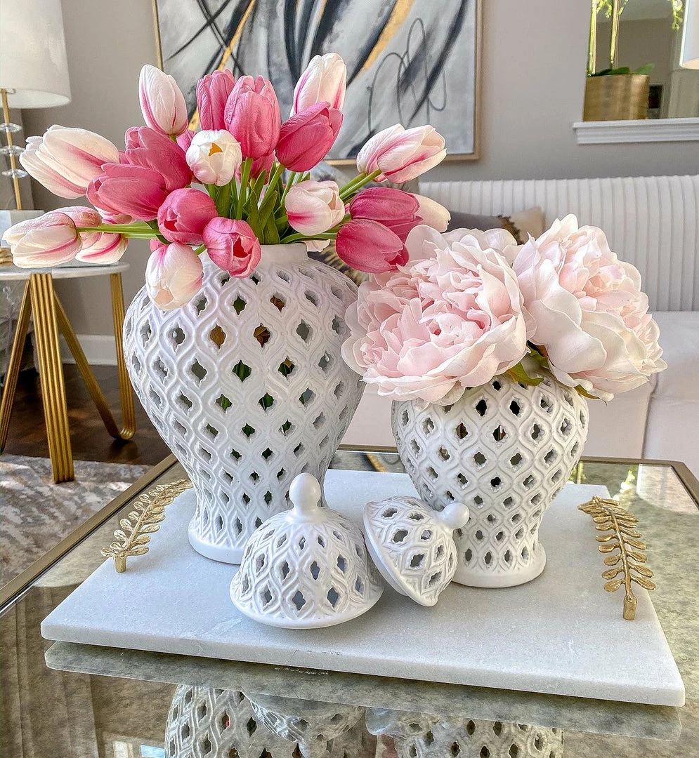 Inspire Me! Home Decor Small White Ginger Jar 4 Inspire Me! Home Decor Small White Ginger Jar