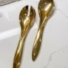 Inspire Me! Home Decor Sleek Gold Servers 2 Inspire Me! Home Decor Sleek Gold Servers
