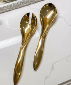 Inspire Me! Home Decor Sleek Gold Servers