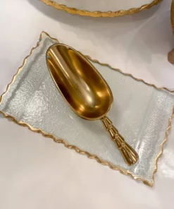 Inspire Me! Home Decor 8.5" Gold Twist Scoop