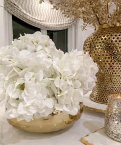 Inspire Me! Home Decor Snowy White Hydrangea Stem