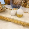 Inspire Me! Home Decor Gold And White Acorn Salt And Pepper Shakers