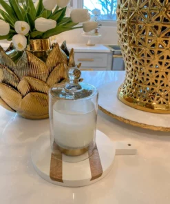 Inspire Me! Home Decor KITCHEN White Wash Mango Wood Paddle Board W/ Spreader (2 Shapes)