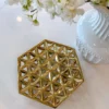 Inspire Me! Home Decor Hexagon Cutout Detailed Platter