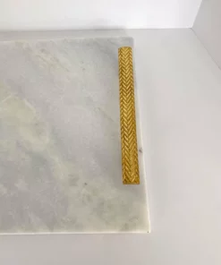 Inspire Me! Home Decor Herringbone Marble Tray