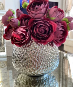 Inspire Me! Home Decor Silver Hammered Vase