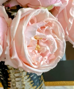 Inspire Me! Home Decor Real Touch Austin Rose (4 Colors) Floral Stems