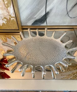 Inspire Me! Home Decor Hammered Oval Splash Tray (2 Sizes)