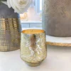 Inspire Me! Home Decor Metallic Gold And Silver Paloma Flower Scented Candle