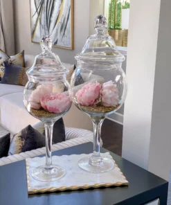 Inspire Me! Home Decor Glass Stem Jar Bundle Set BUNDLE DEALS