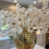 Inspire Me! Home Decor White And Gold Magnolia Stem 1 Inspire Me! Home Decor White And Gold Magnolia Stem