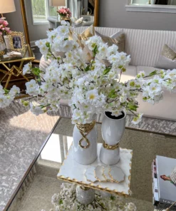 Inspire Me! Home Decor Floral Stems 18" Cherry Blossom Stem (3 Colors)