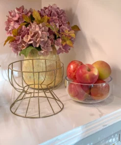 Inspire Me! Home Decor Gold Wire Compote