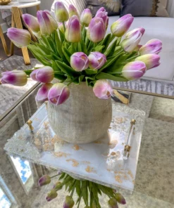 Inspire Me! Home Decor Shimmering Stone Resin Tray