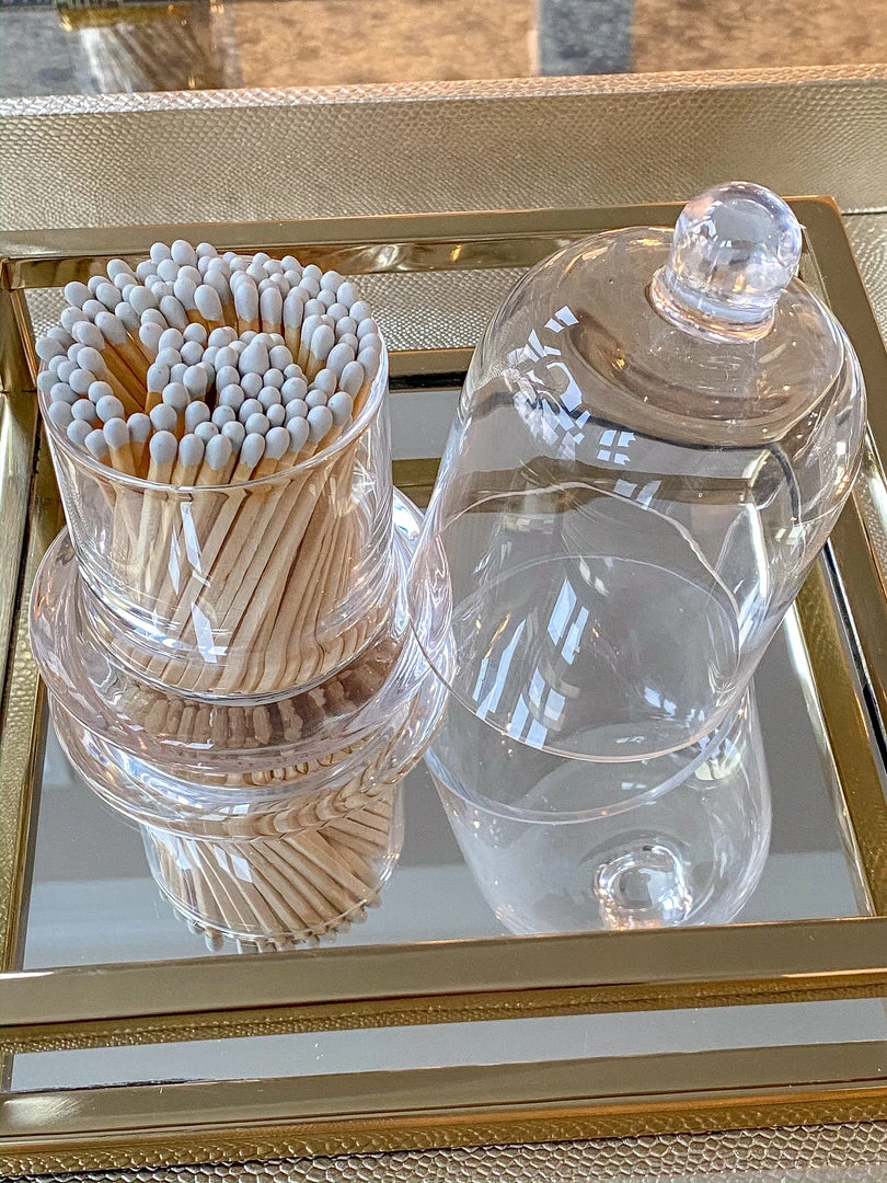 Inspire Me! Home Decor Glass Cloche With White Tip Matches 9 Inspire Me! Home Decor Glass Cloche With White Tip Matches