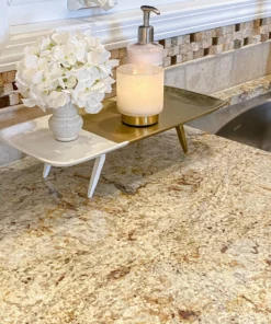 Inspire Me! Home Decor Gold And White Stand