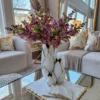 Inspire Me! Home Decor White & Gold Cluster Vase