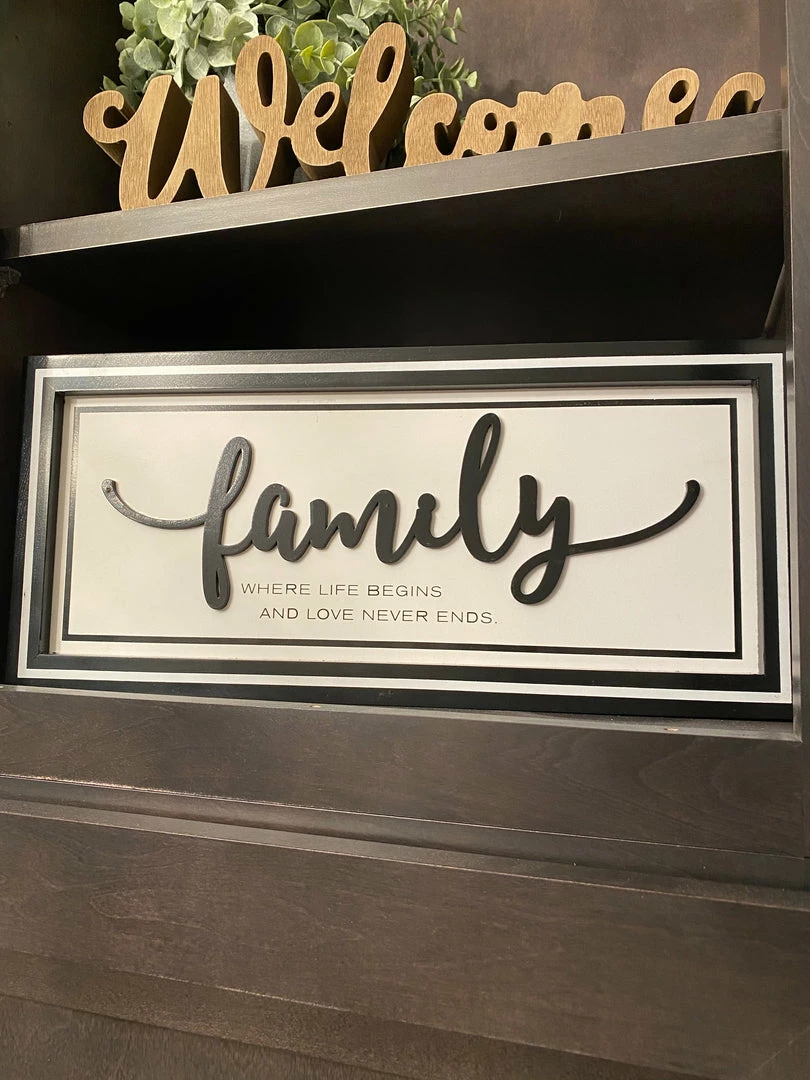 Inspire Me! Home Decor Black And White Wooden Home Signs (2 Styles) WALL ART & MIRRORS 3 Inspire Me! Home Decor Black And White Wooden Home Signs (2 Styles) WALL ART & MIRRORS