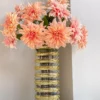 Inspire Me! Home Decor Real Touch Coral Dahlia Stem