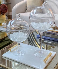 Inspire Me! Home Decor Glass Stem Jar (2 Sizes)