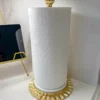 Inspire Me! Home Decor Gold Ripple Edge Paper Towel Holder With Marble Base (2 Colors) 1 Inspire Me! Home Decor Gold Ripple Edge Paper Towel Holder With Marble Base (2 Colors)