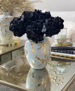Inspire Me! Home Decor Black Hydrangea Stem