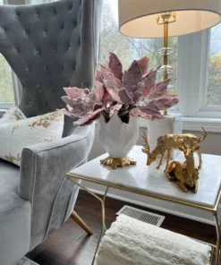 Inspire Me! Home Decor Gold Reindeer With Wreath