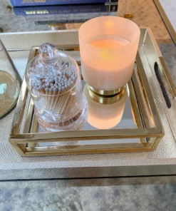 Inspire Me! Home Decor Glass Cloche With White Tip Matches 15 Inspire Me! Home Decor Glass Cloche With White Tip Matches