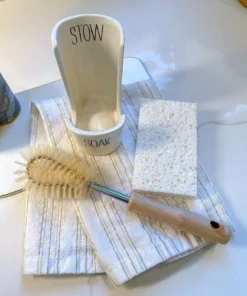 Inspire Me! Home Decor Sink Caddy Set- Includes Brush, Sponge, And Dish 8 Inspire Me! Home Decor Sink Caddy Set- Includes Brush, Sponge, And Dish