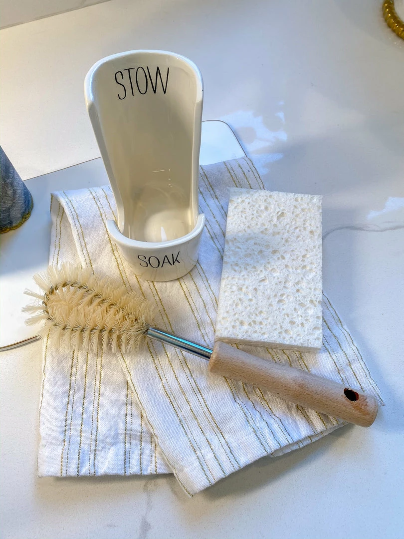 Inspire Me! Home Decor Sink Caddy Set- Includes Brush, Sponge, And Dish 5 Inspire Me! Home Decor Sink Caddy Set- Includes Brush, Sponge, And Dish