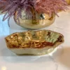 Inspire Me! Home Decor Gold Wavy Beaded Serving Bowl