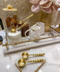 Inspire Me! Home Decor Gold Hammered Handle Spoons (Set Of 4)