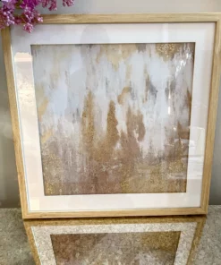 Inspire Me! Home Decor Gold Framed 2 Piece Art Set