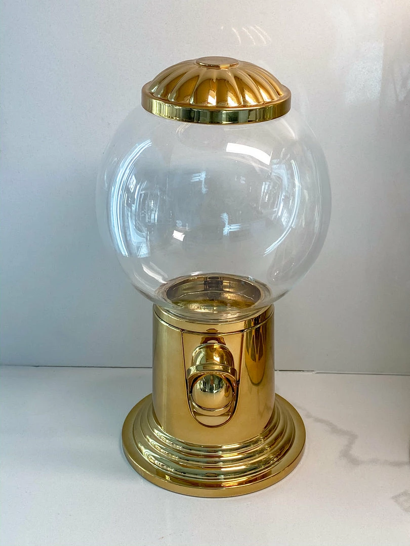 Inspire Me! Home Decor Gold Gumball Machine 4 Inspire Me! Home Decor Gold Gumball Machine
