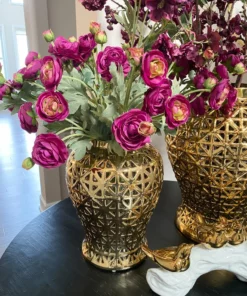 Inspire Me! Home Decor 26" Deep Purple Ranunculus Stem