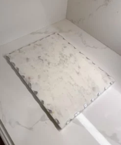 Inspire Me! Home Decor Marble Tray With Metallic Edge (2 Colors)