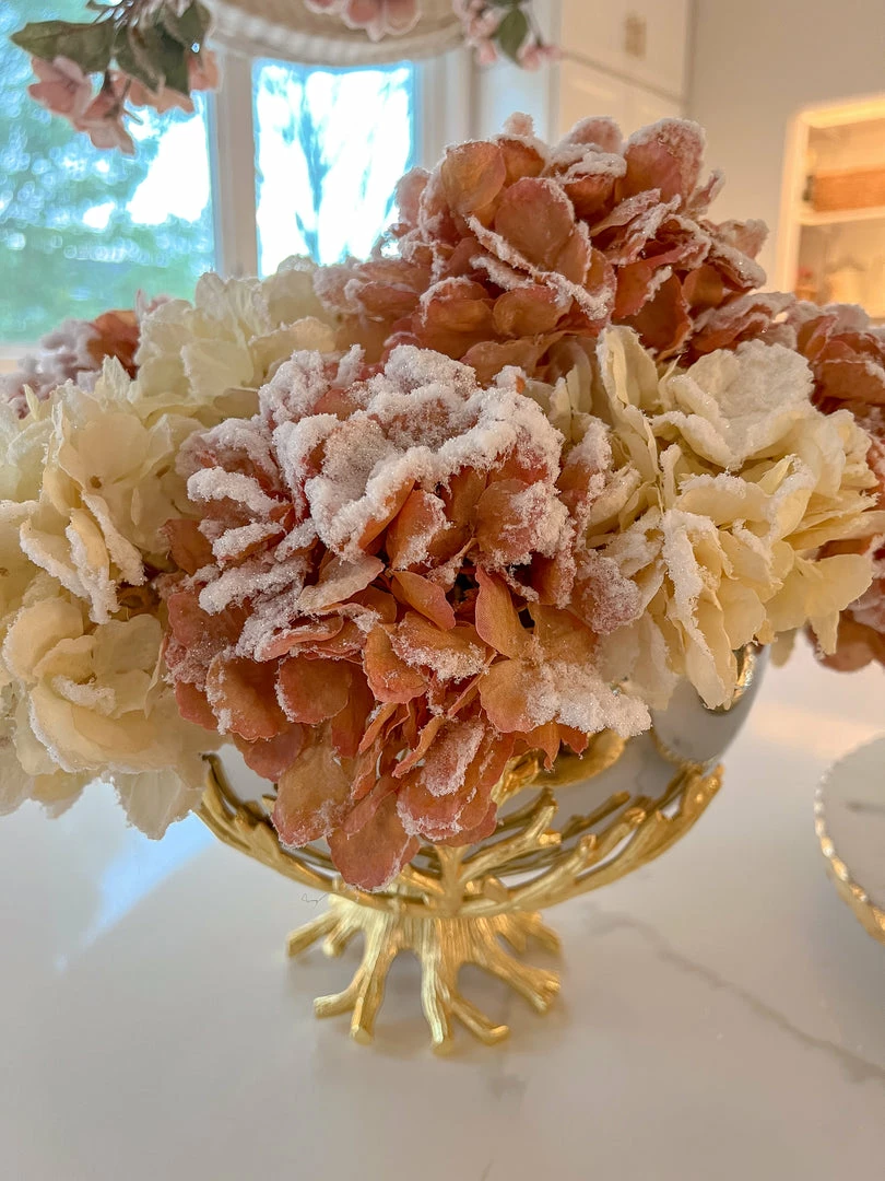 Inspire Me! Home Decor 27" Pink Snow Sprinkle Hydrangea Stem 5 Inspire Me! Home Decor 27" Pink Snow Sprinkle Hydrangea Stem